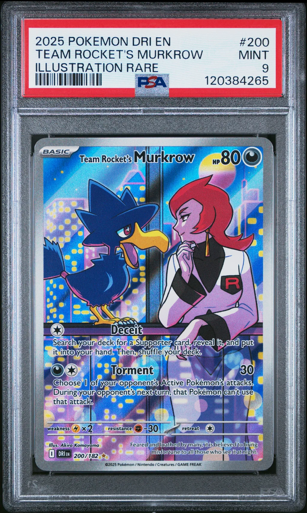 Team Rocket's Murkrow card artwork