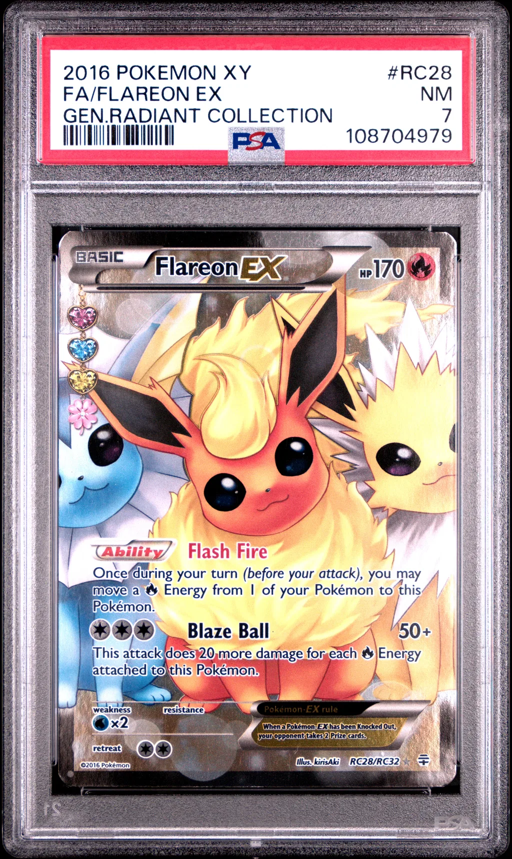 Full Art/Flareon EX card artwork