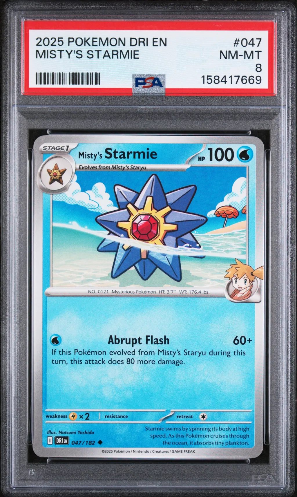 Misty's Starmie card artwork