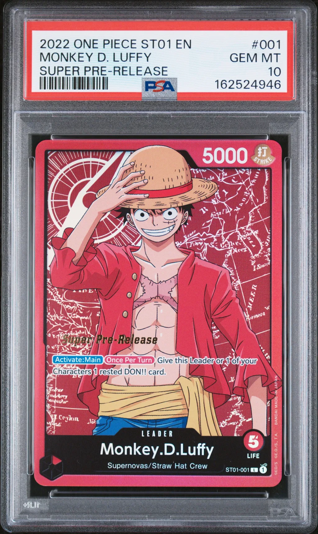 Monkey D. Luffy card artwork