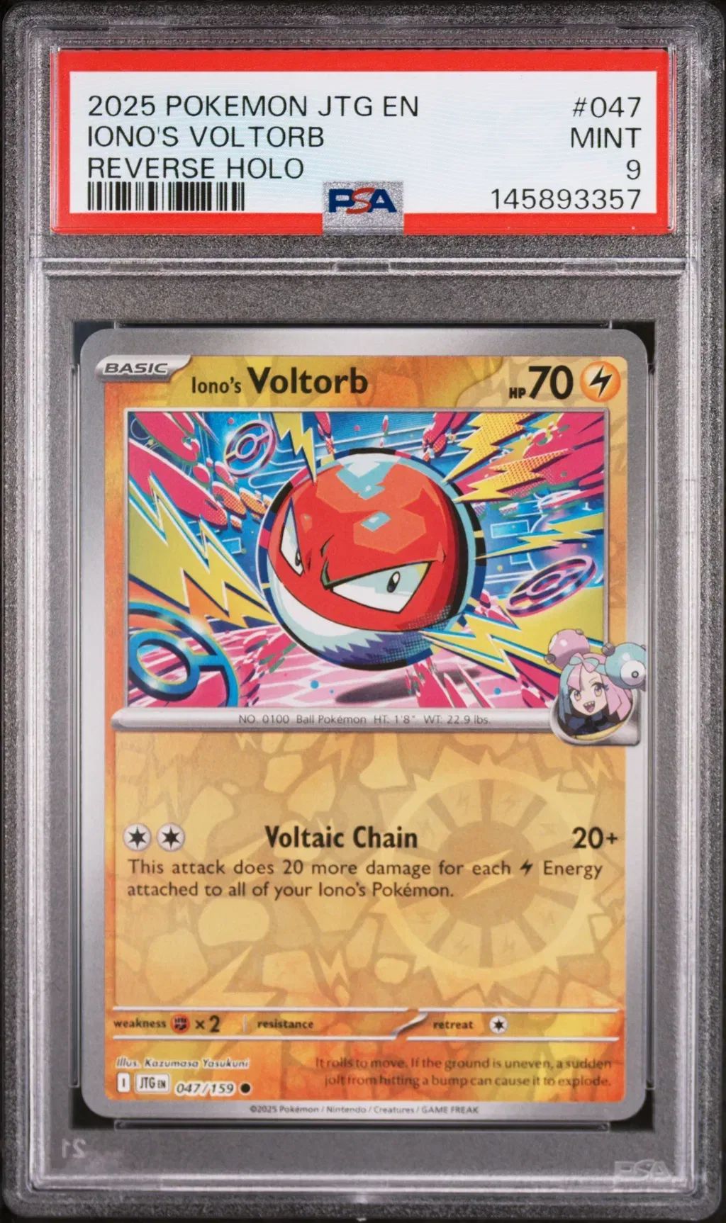 Iono's Voltorb card artwork