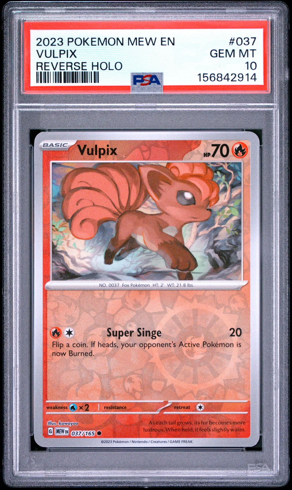 Vulpix card artwork