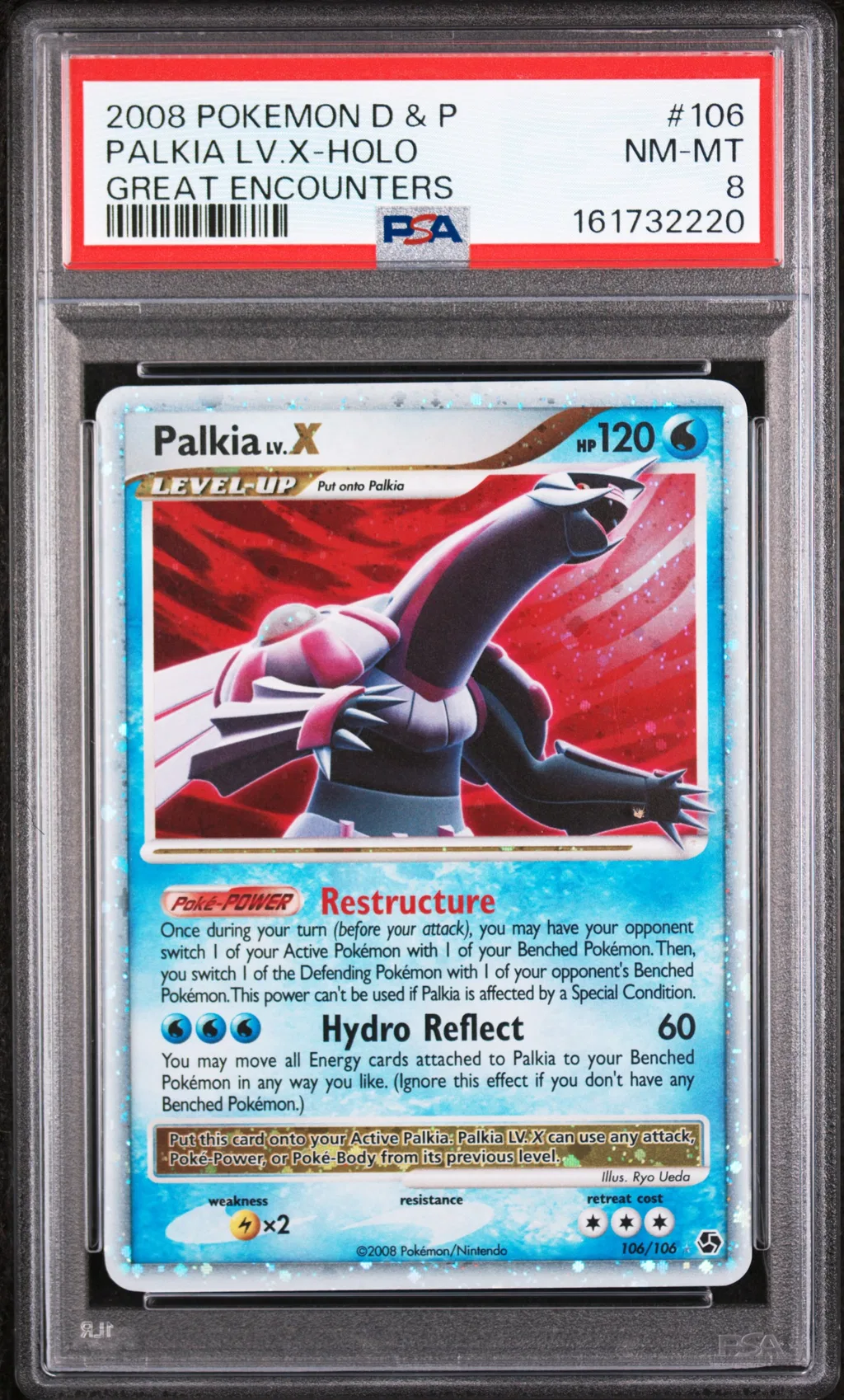 Palkia LV.X-Holo card artwork