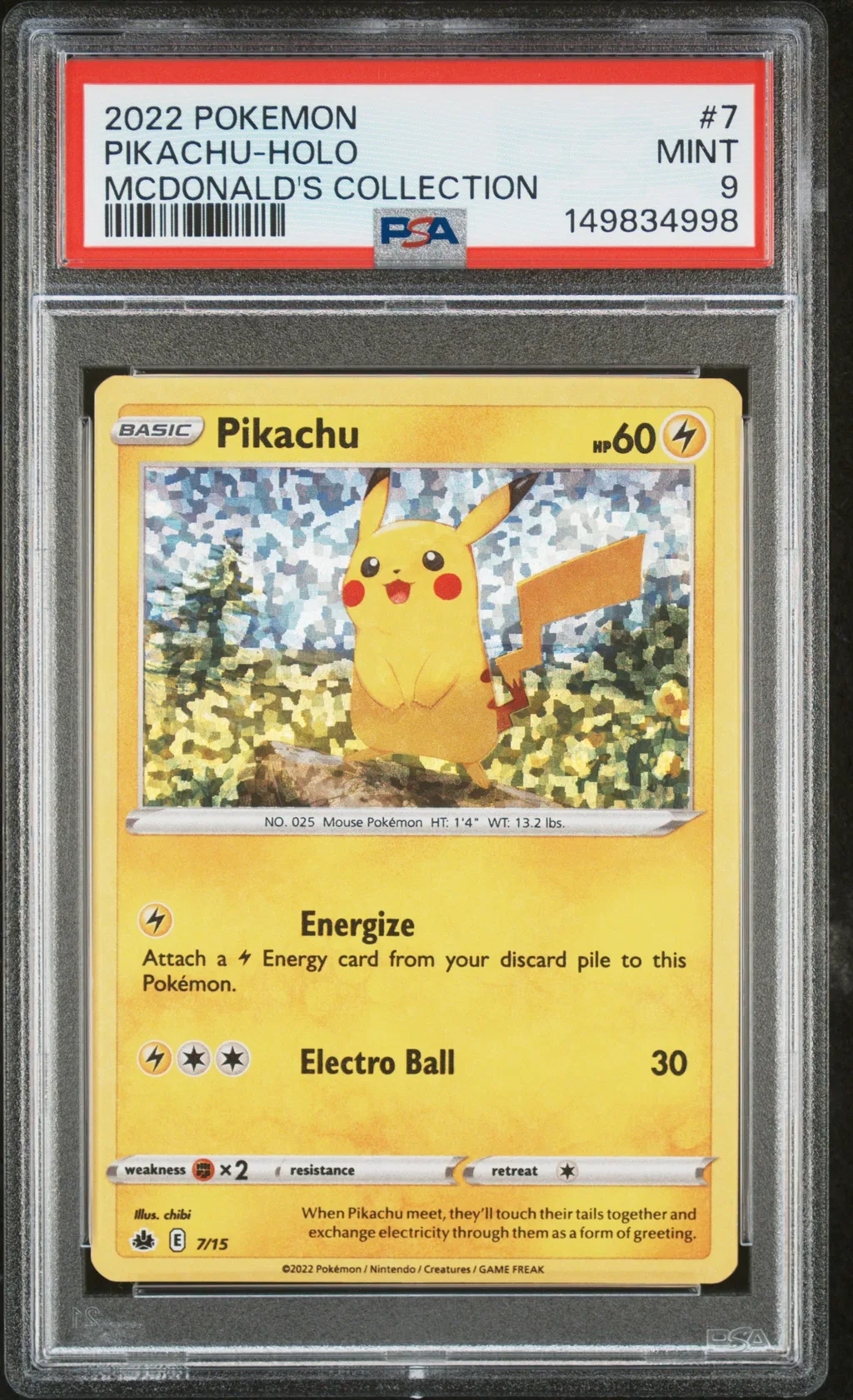 Pikachu-Holo card artwork