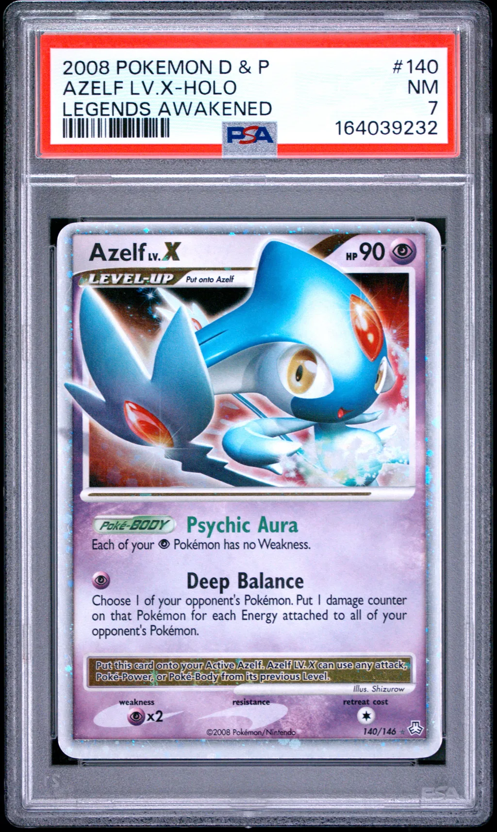 Azelf LV.X-Holo card artwork