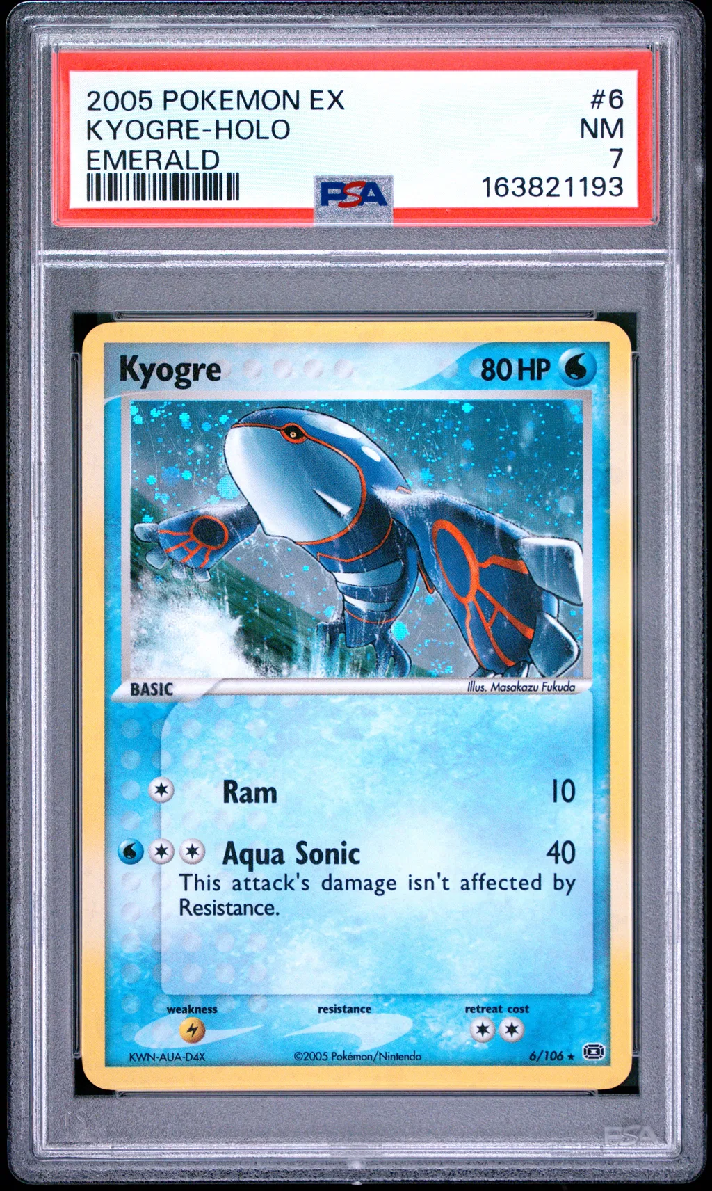 Kyogre-Holo card artwork