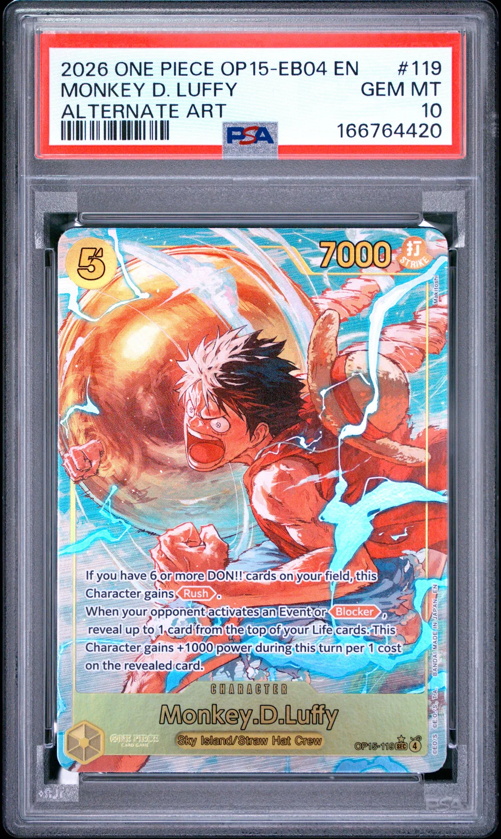 Monkey D. Luffy card artwork
