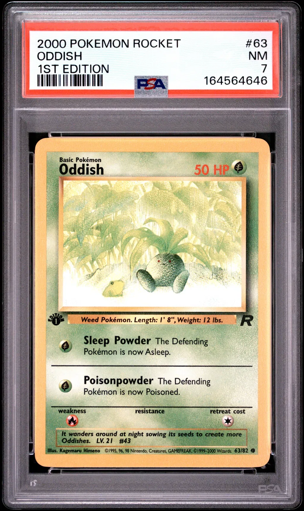 Oddish card artwork