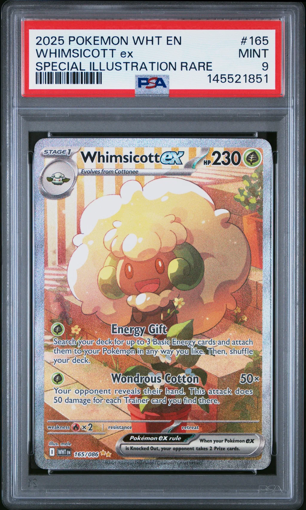 Whimsicott EX card artwork