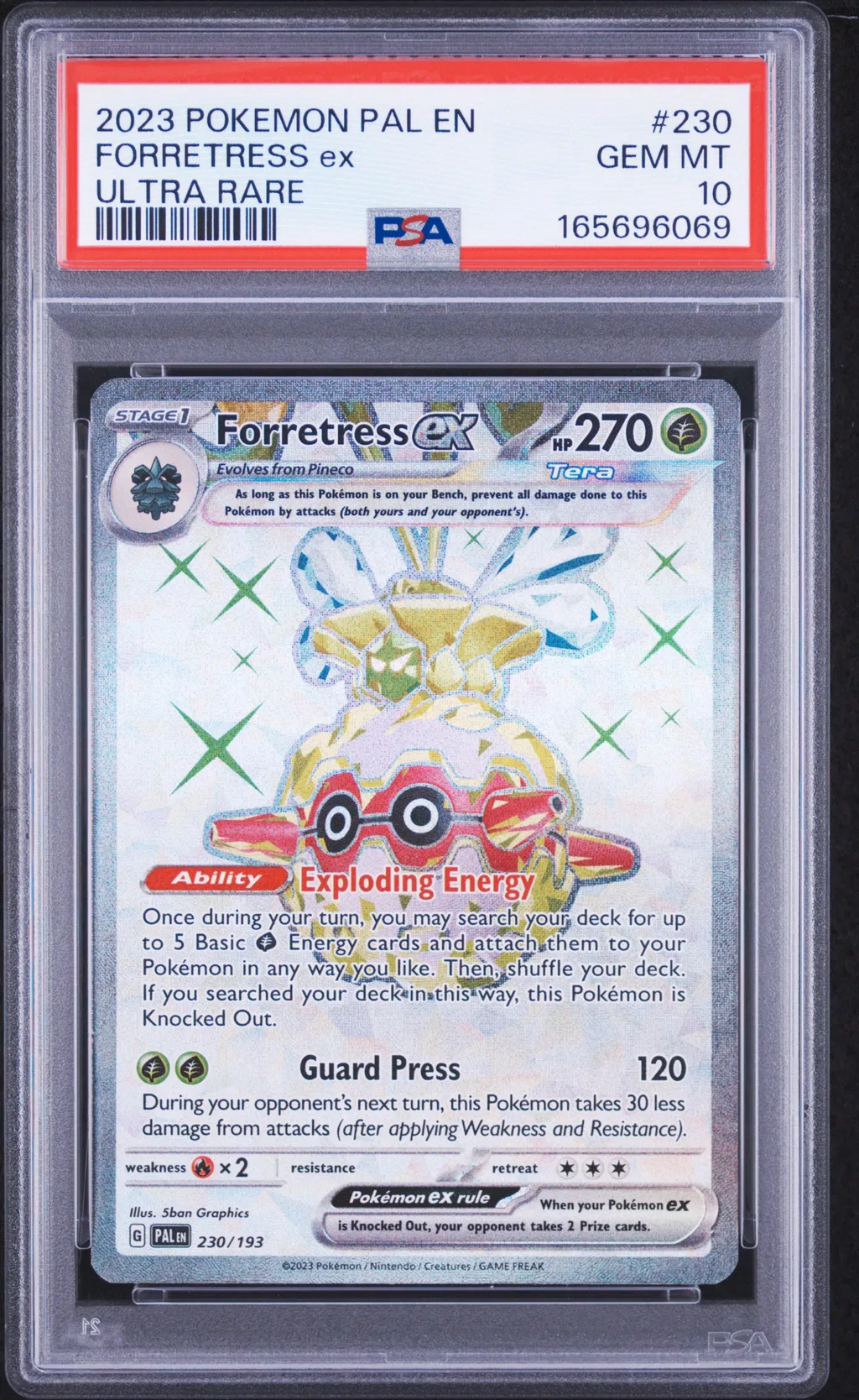 Forretress EX card artwork