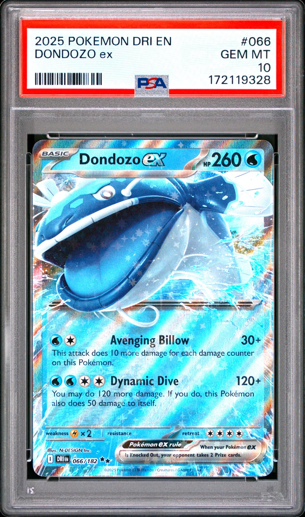 Dondozo EX card artwork