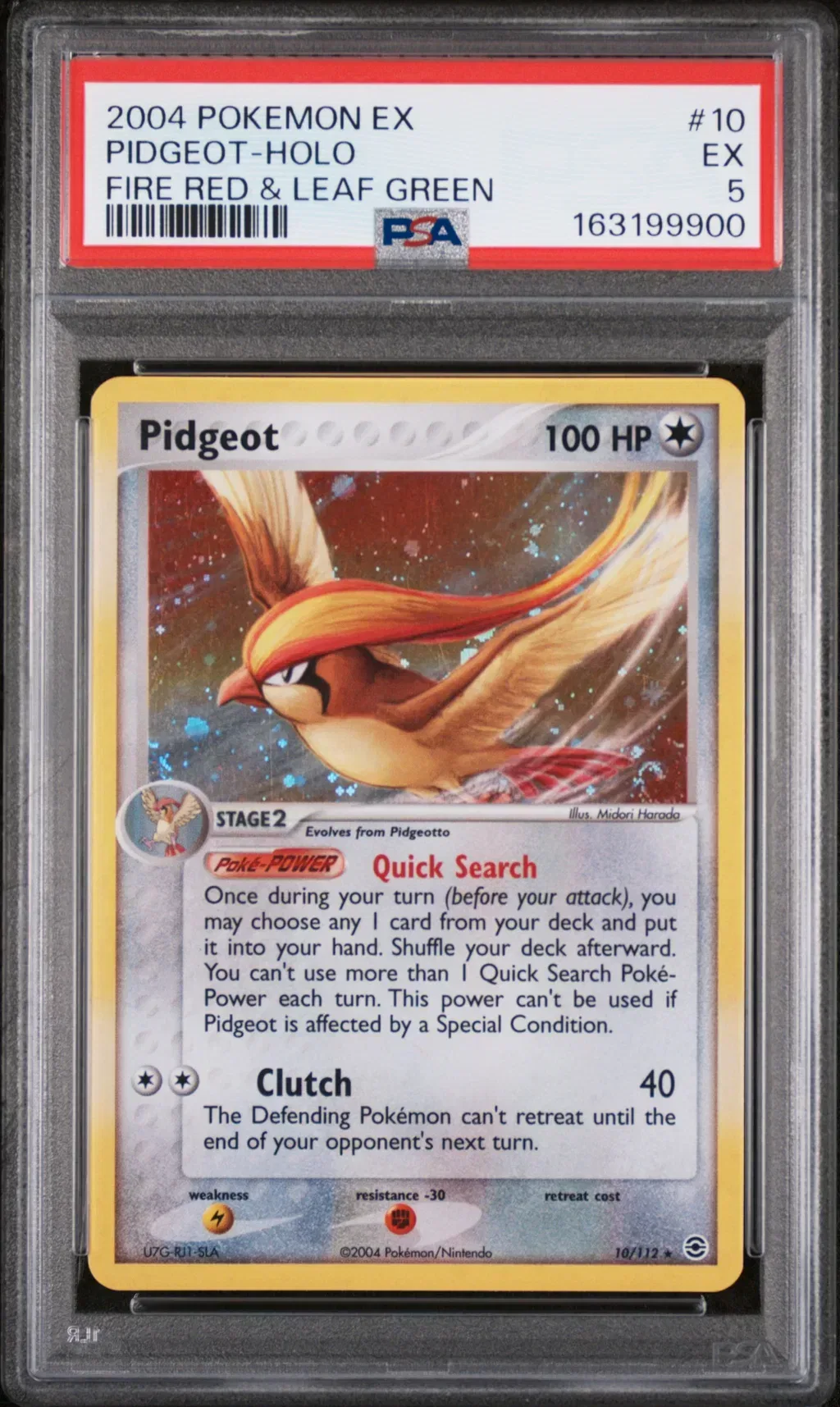 Pidgeot-Holo card artwork