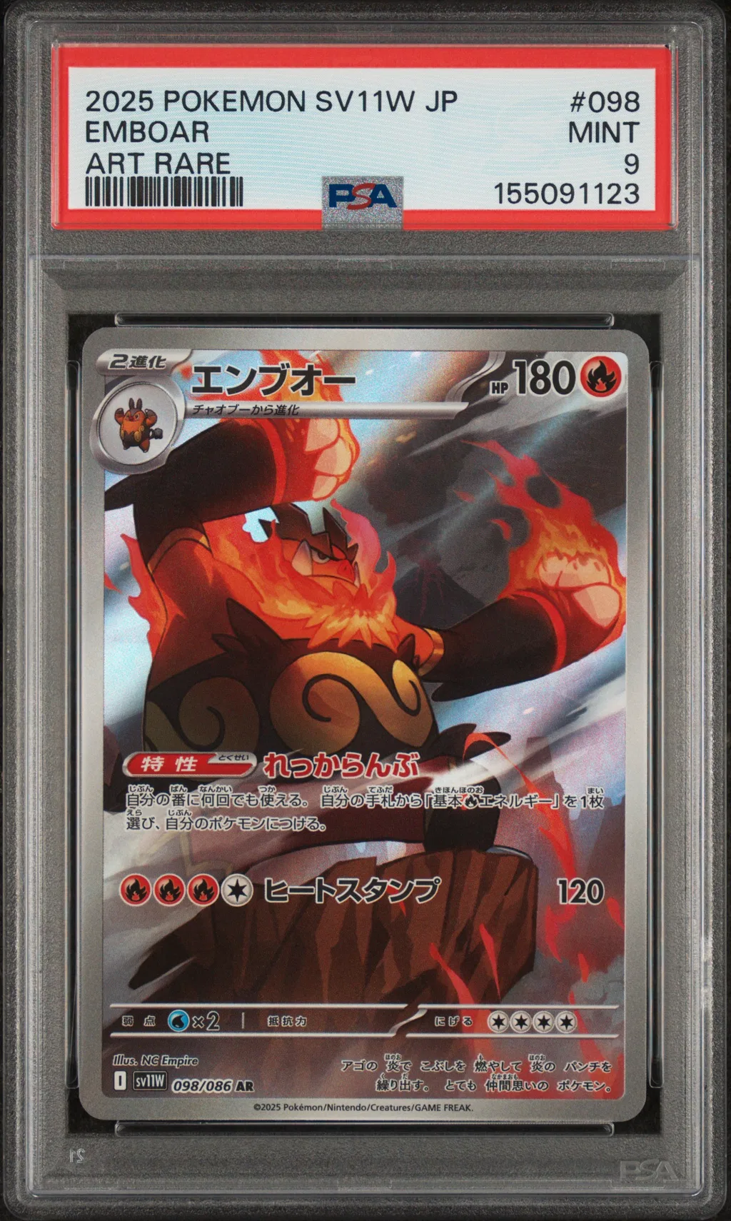 Emboar card artwork