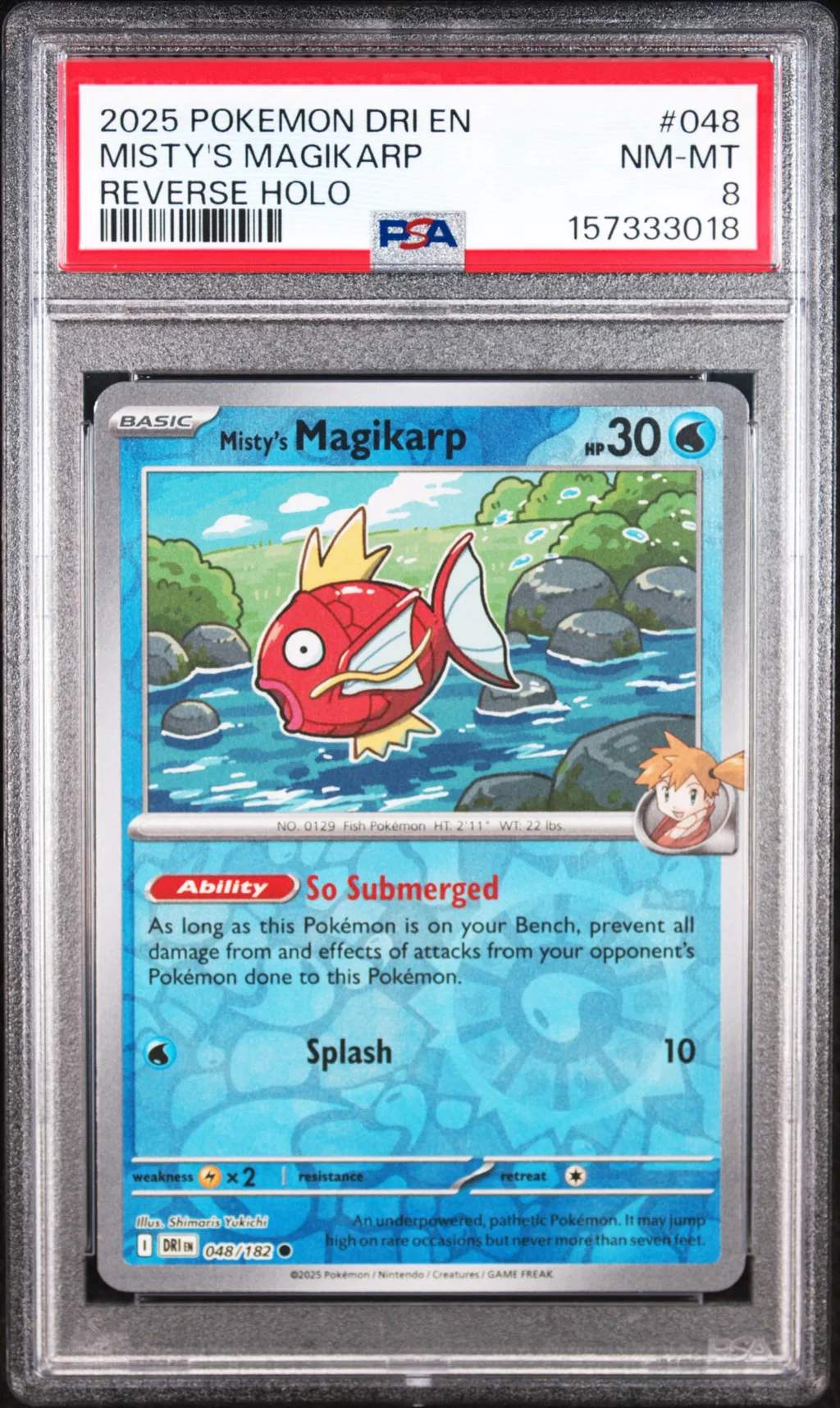 Misty's Magikarp card artwork