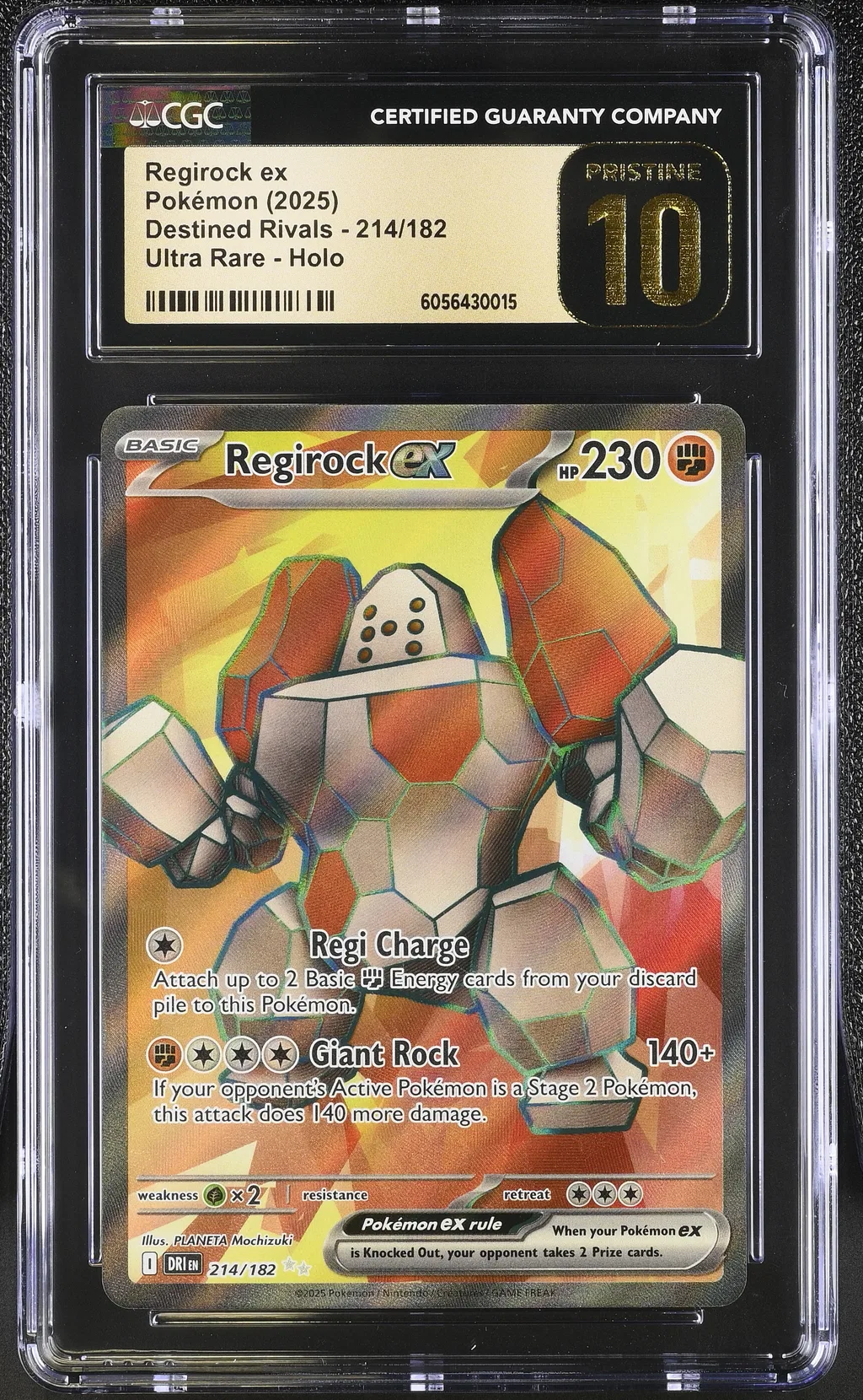Regirock EX card artwork
