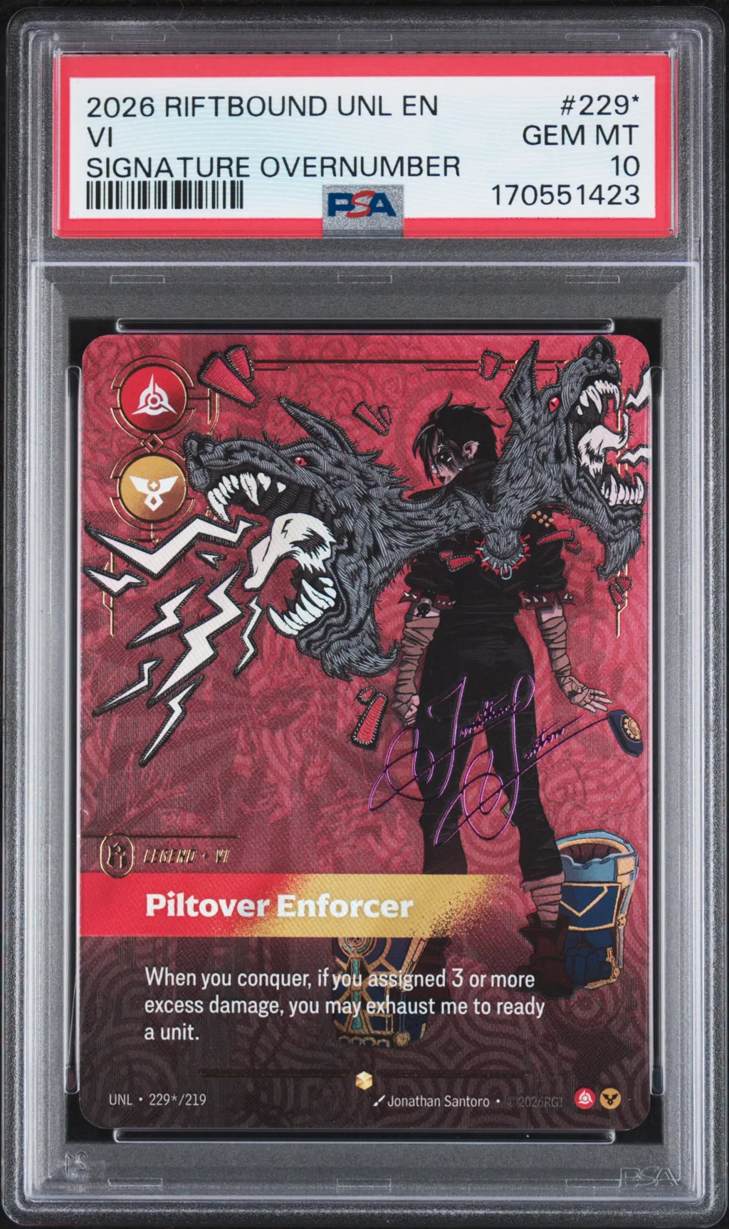 VI - Piltover Enforcer card artwork