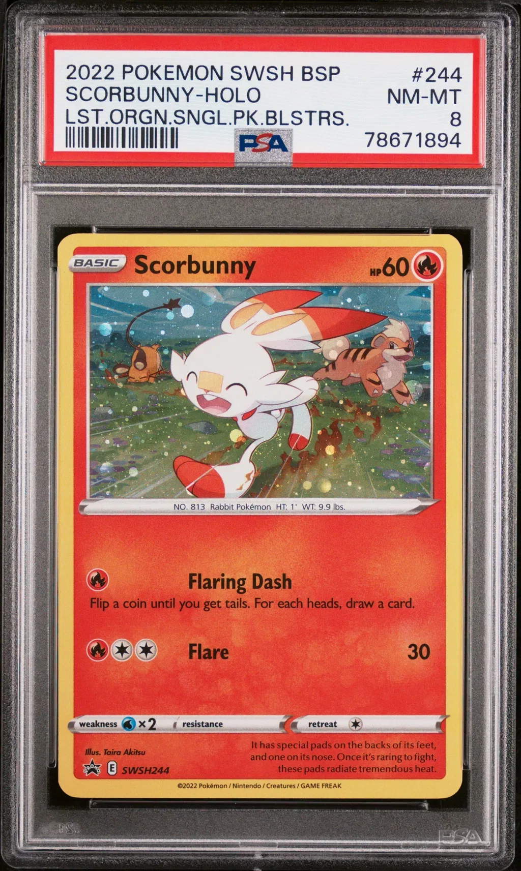 Scorbunny-Holo card artwork