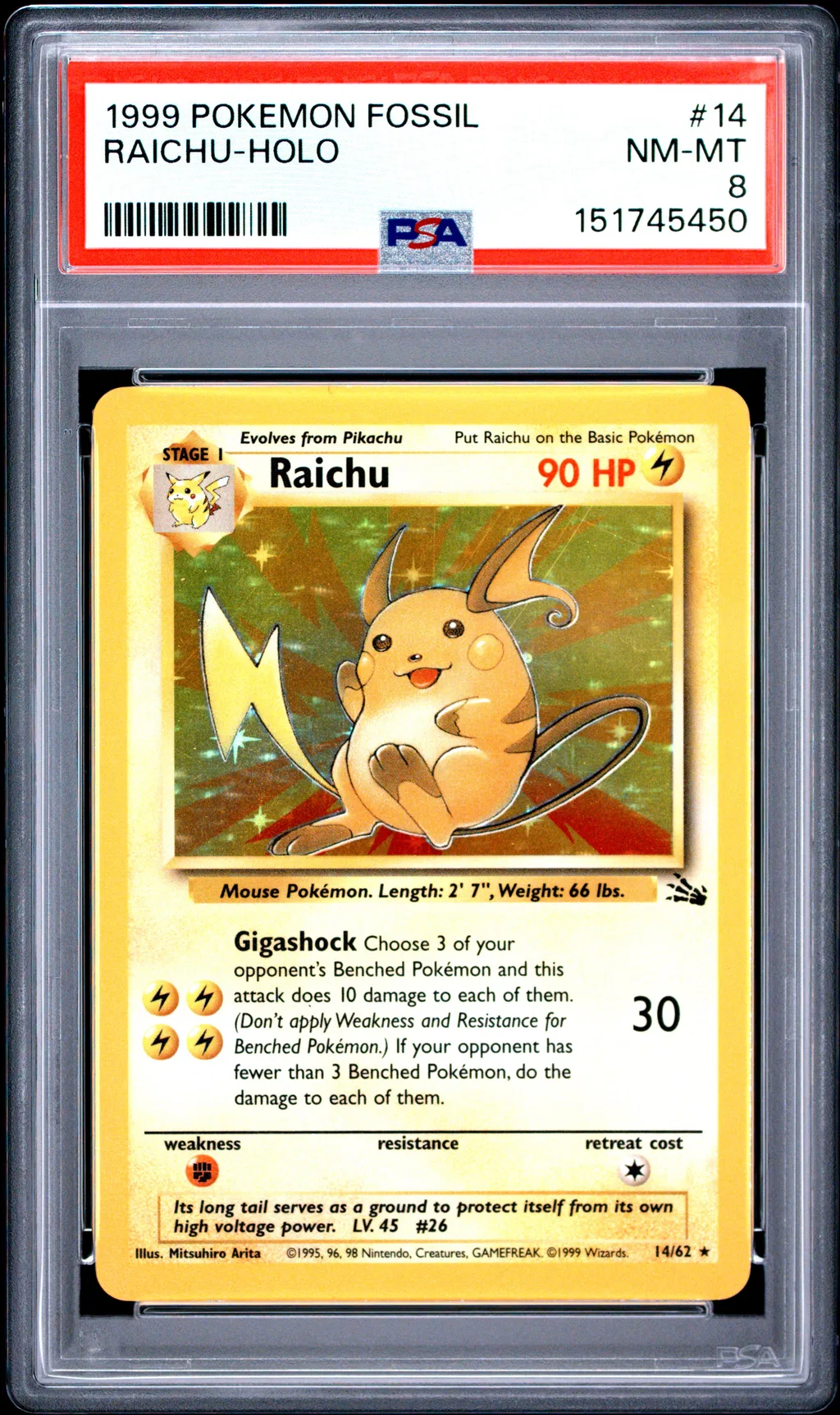 Raichu-Holo card artwork