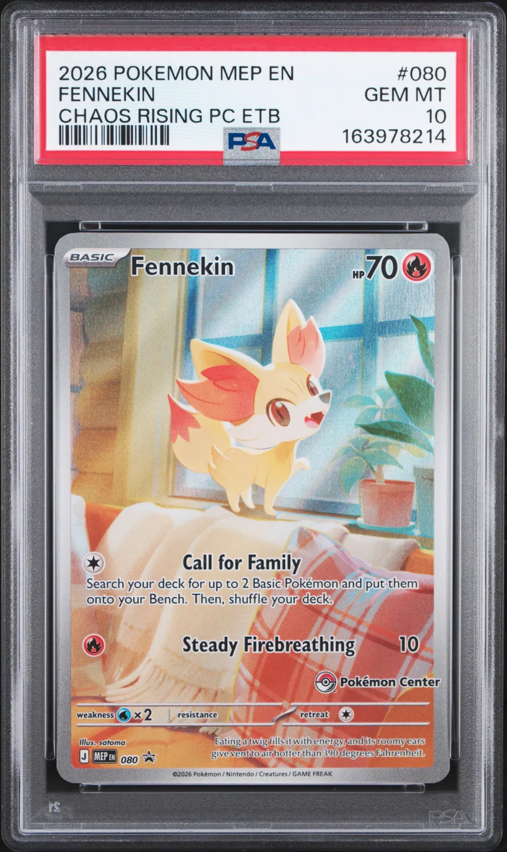 Fennekin card artwork