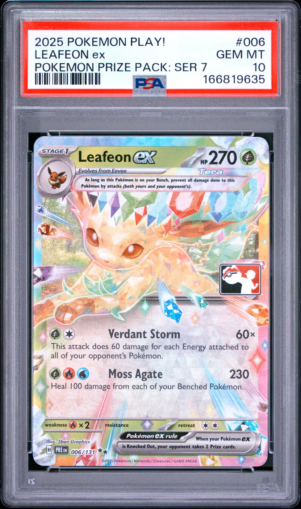 Leafeon EX card artwork