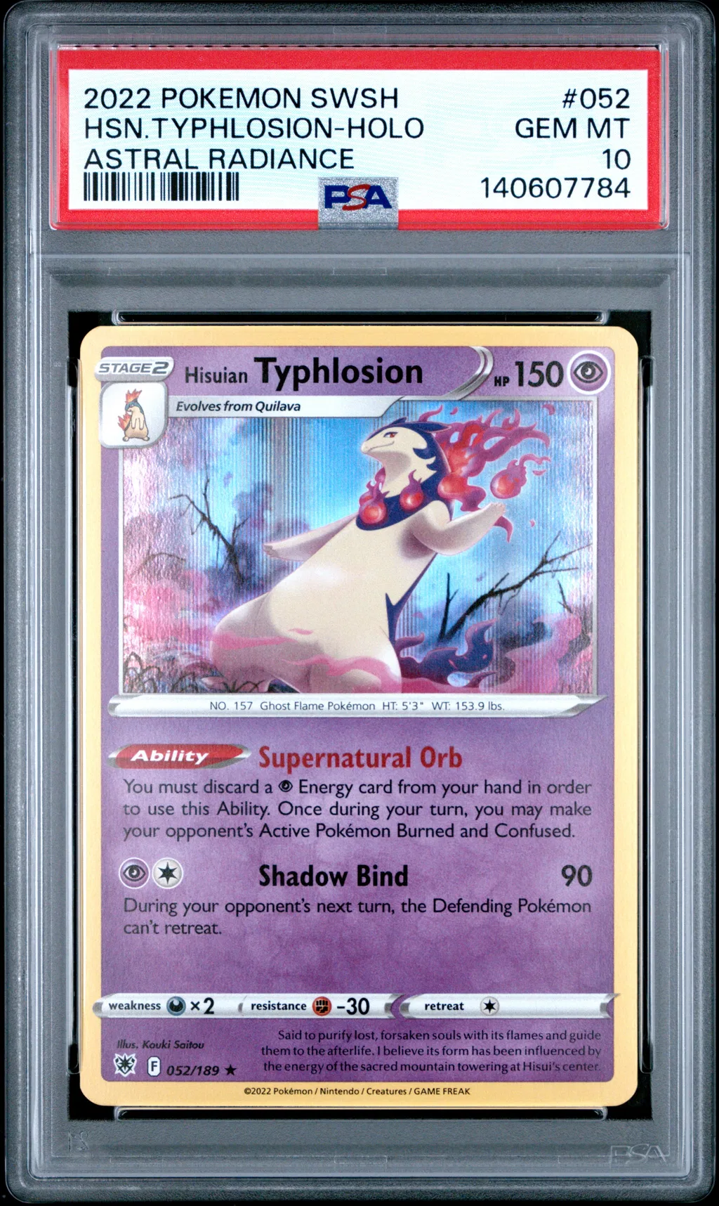 Hisuian Typhlosion-Holo card artwork