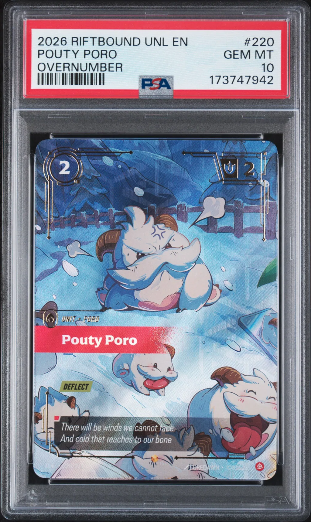 Pouty Poro card artwork