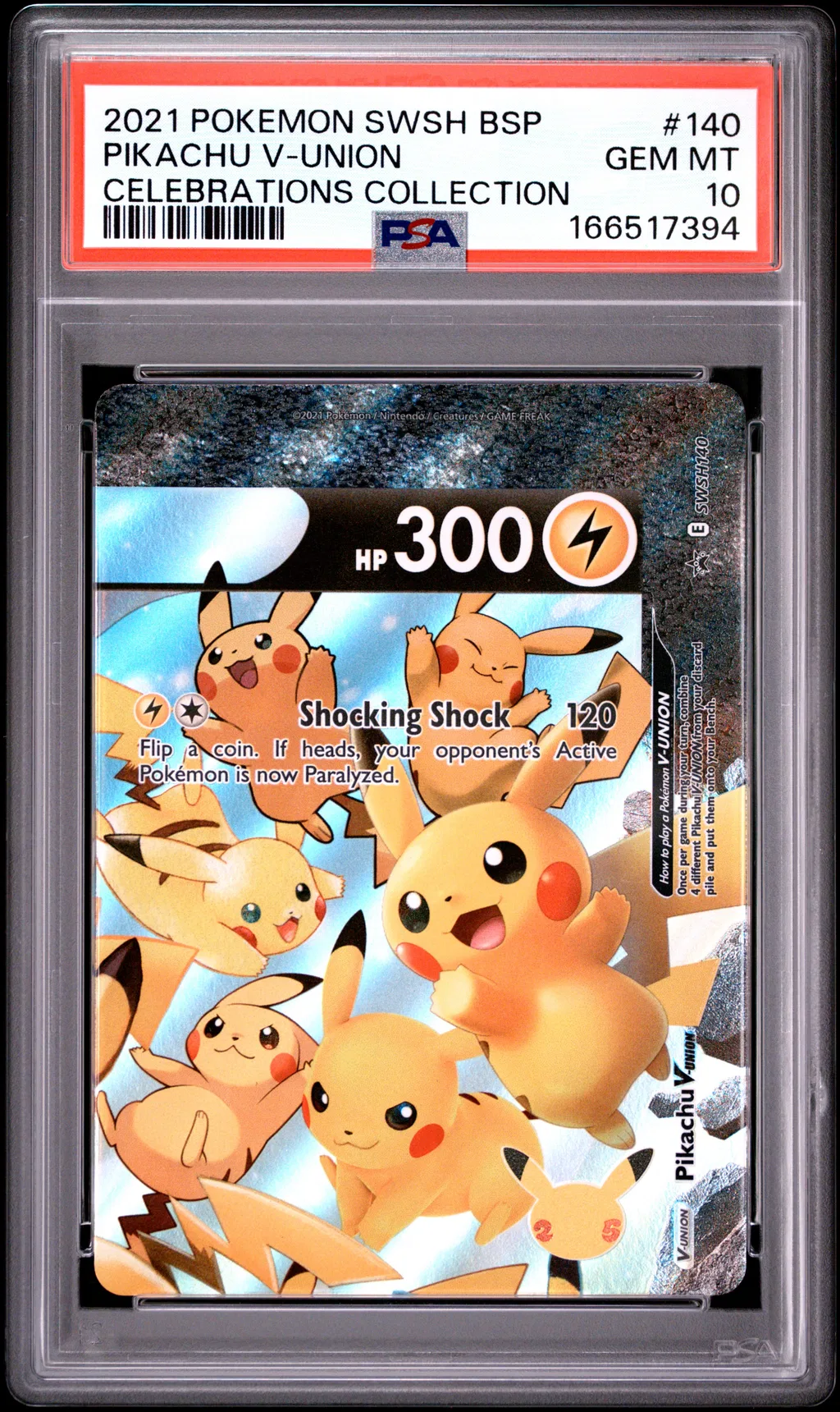 Pikachu V-Union card artwork