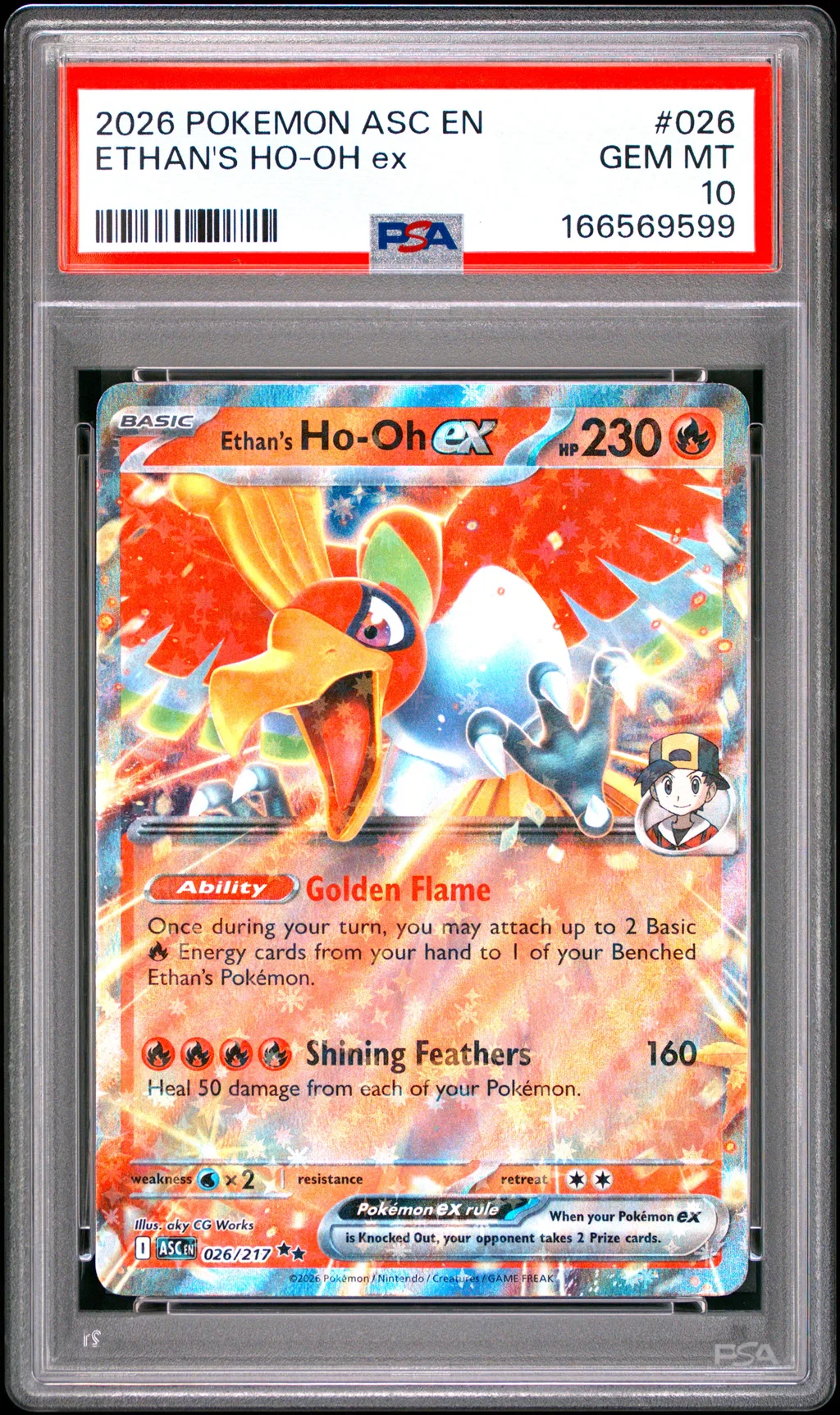 Ethan's HO-Oh EX card artwork