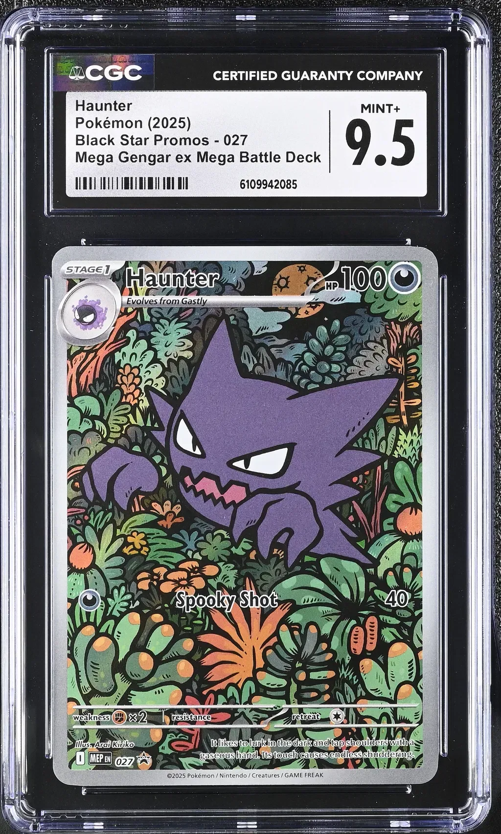 2025 #027 Haunter CGC 9.5 Black Star Promos - Mega Evolution Mep En - English