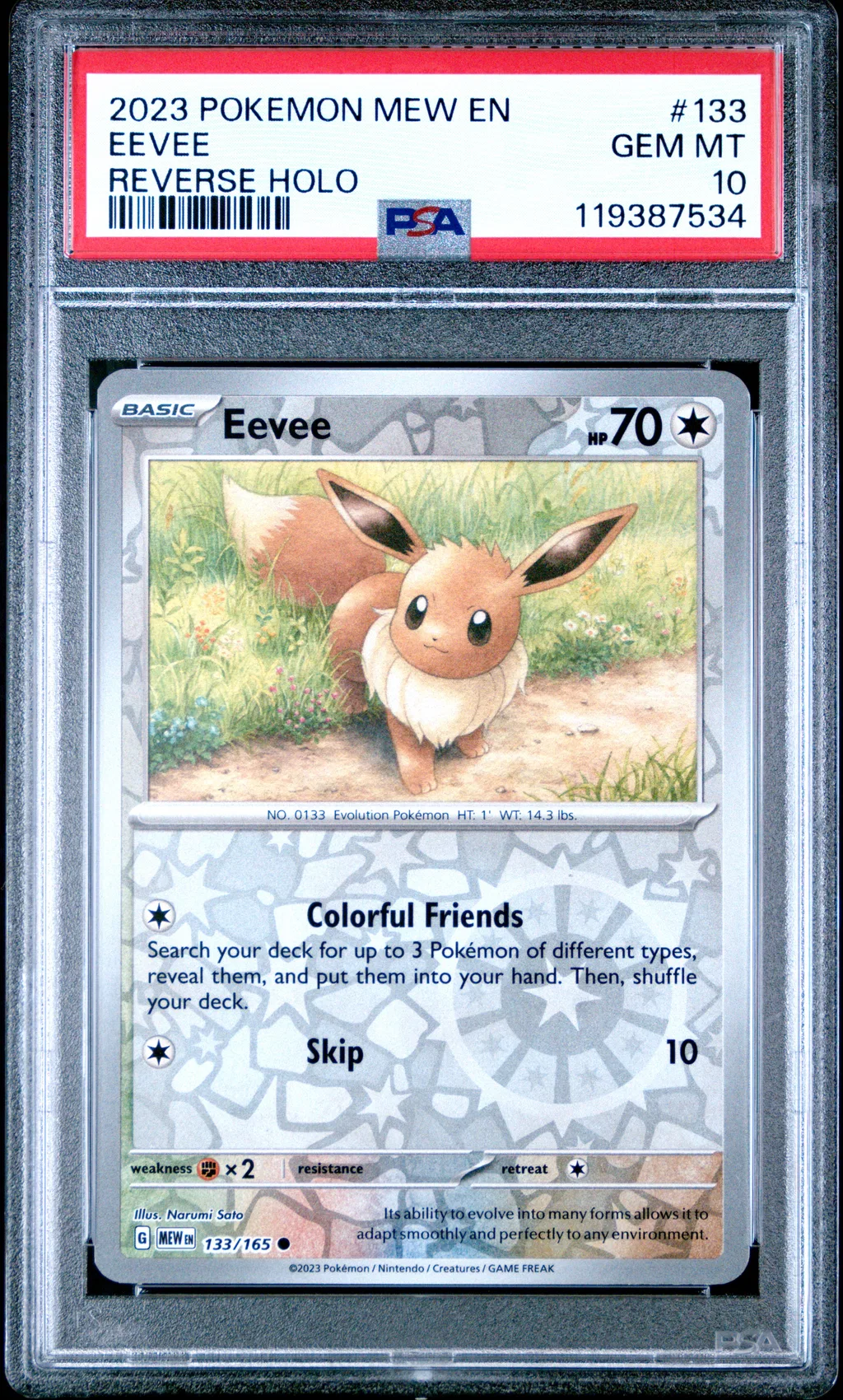 Eevee card artwork