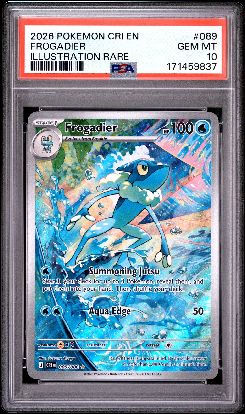 Frogadier card artwork
