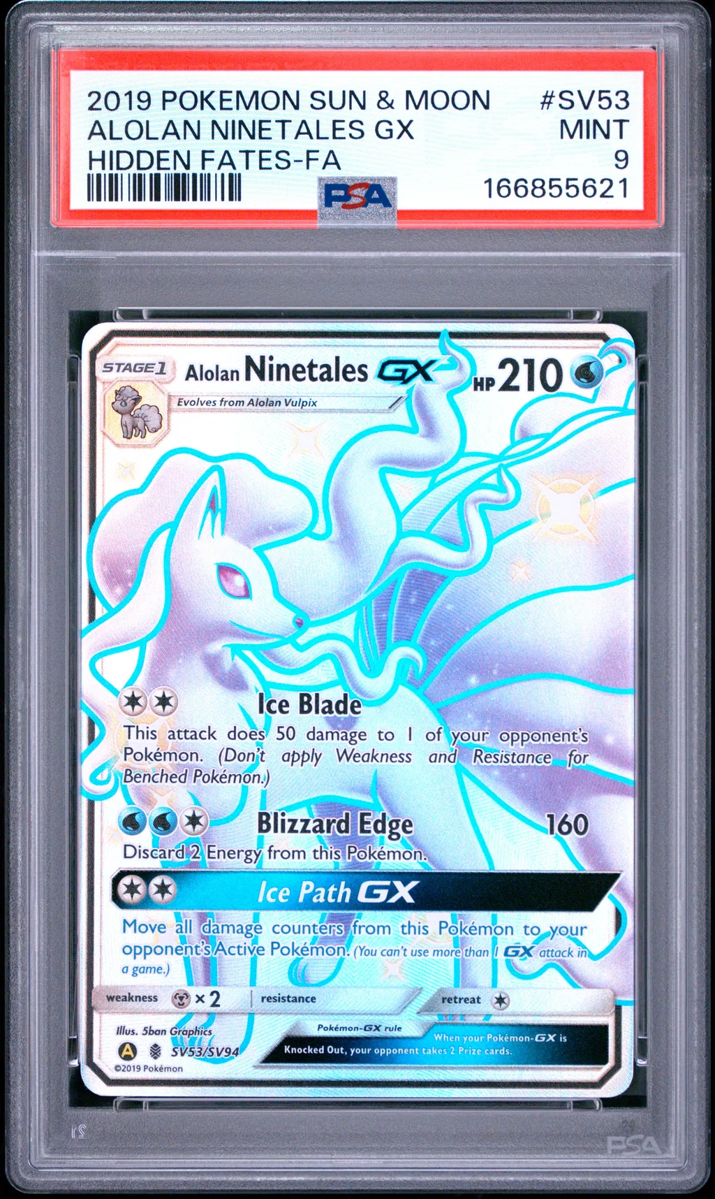 Full Art/Alolan Ninetales GX card artwork