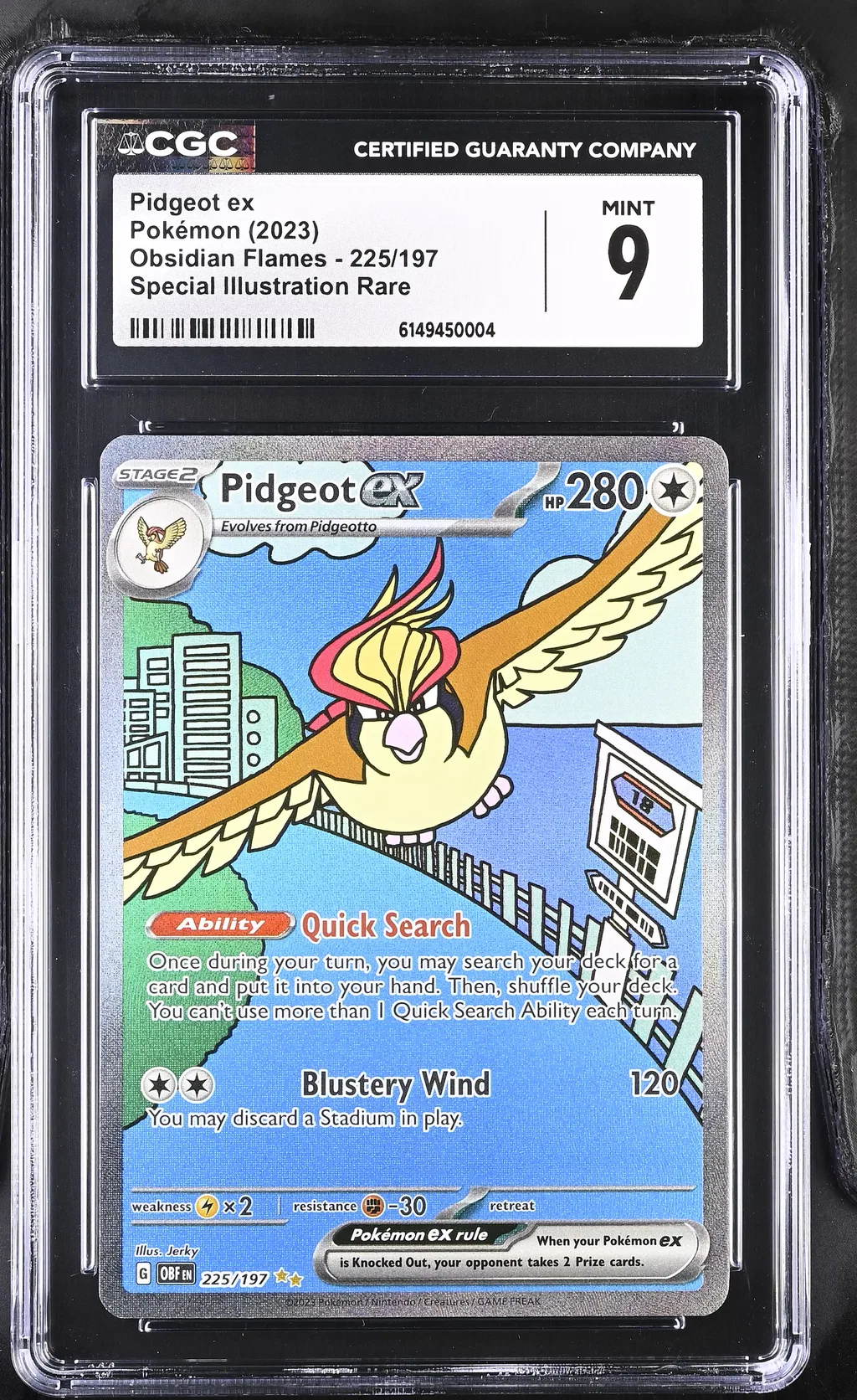 Pidgeot EX card artwork