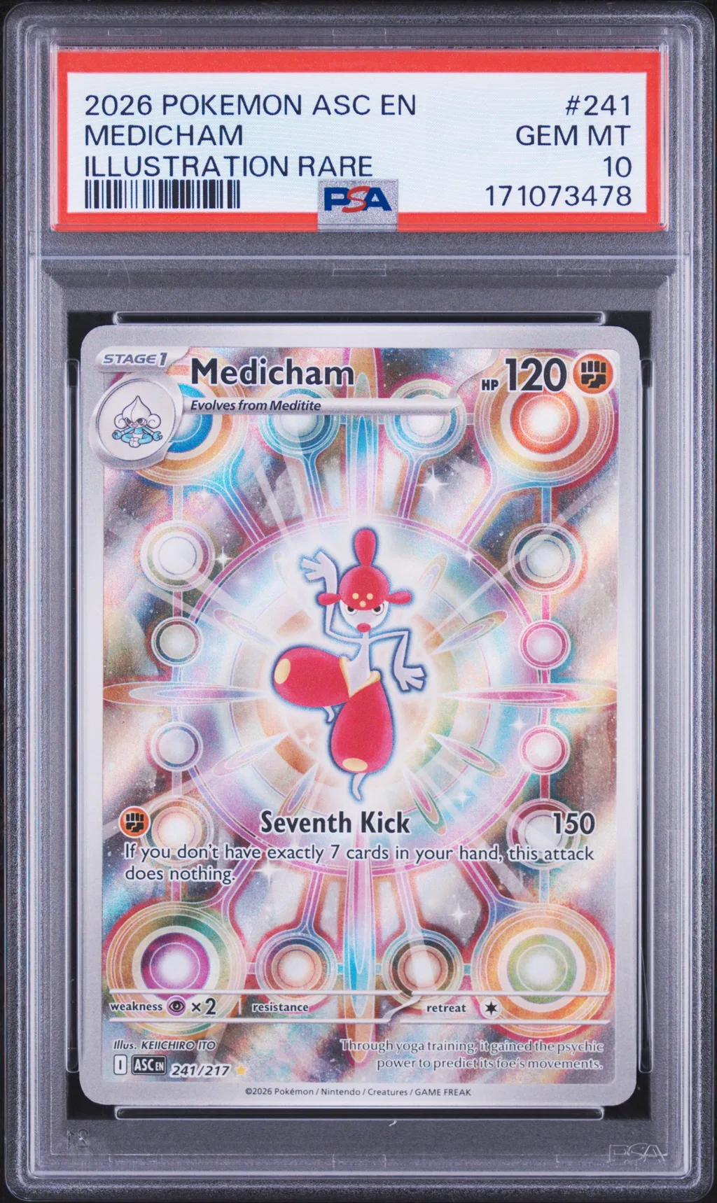 Medicham card artwork