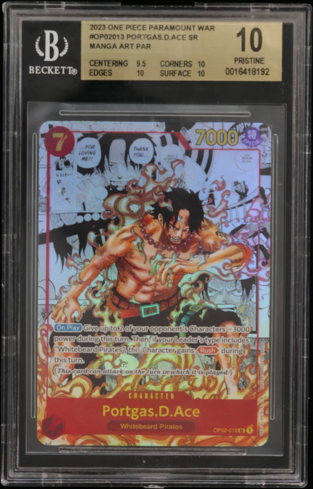 Portgas D. Ace card artwork
