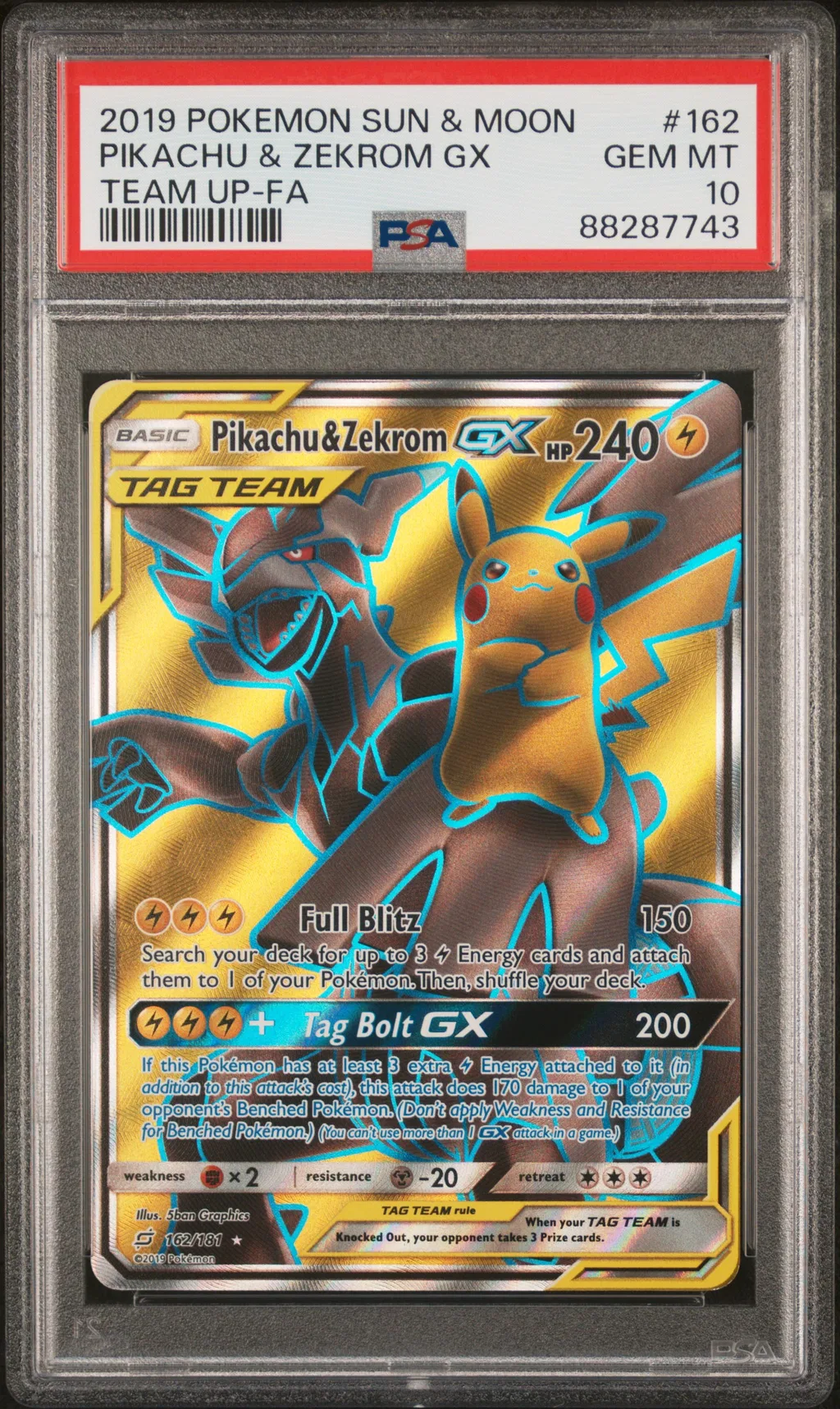 Full Art/Pikachu & Zekrom GX card artwork
