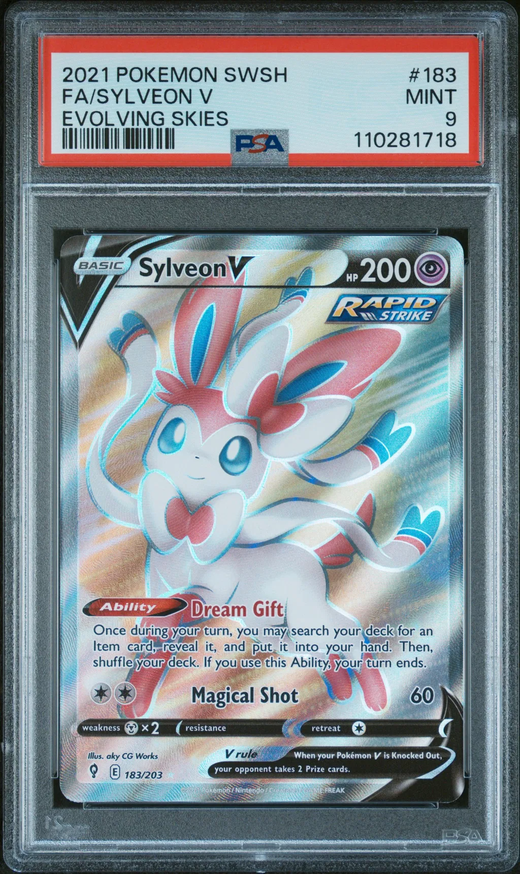 Sylveon V card artwork
