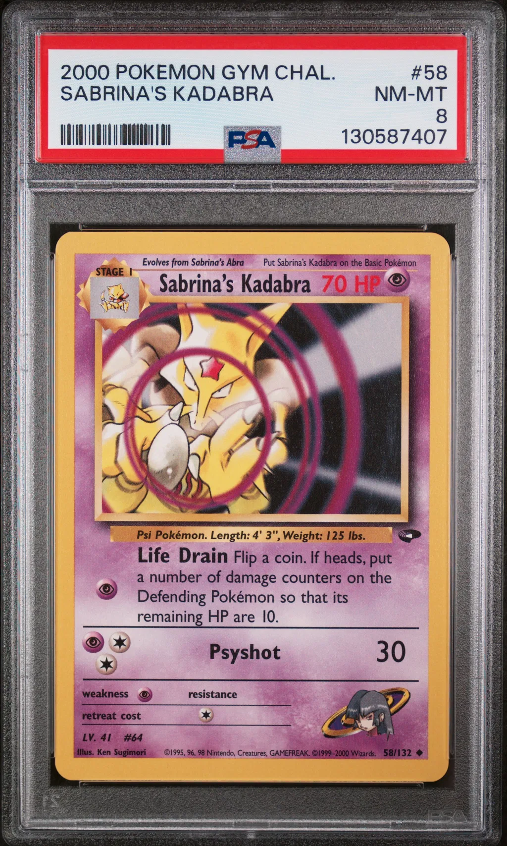 Sabrina's Kadabra card artwork