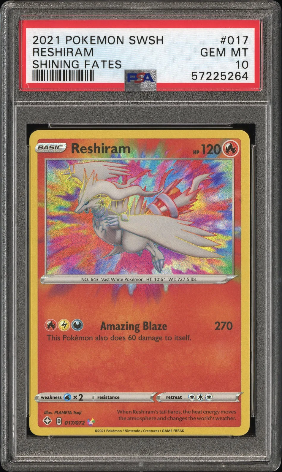 Reshiram card artwork