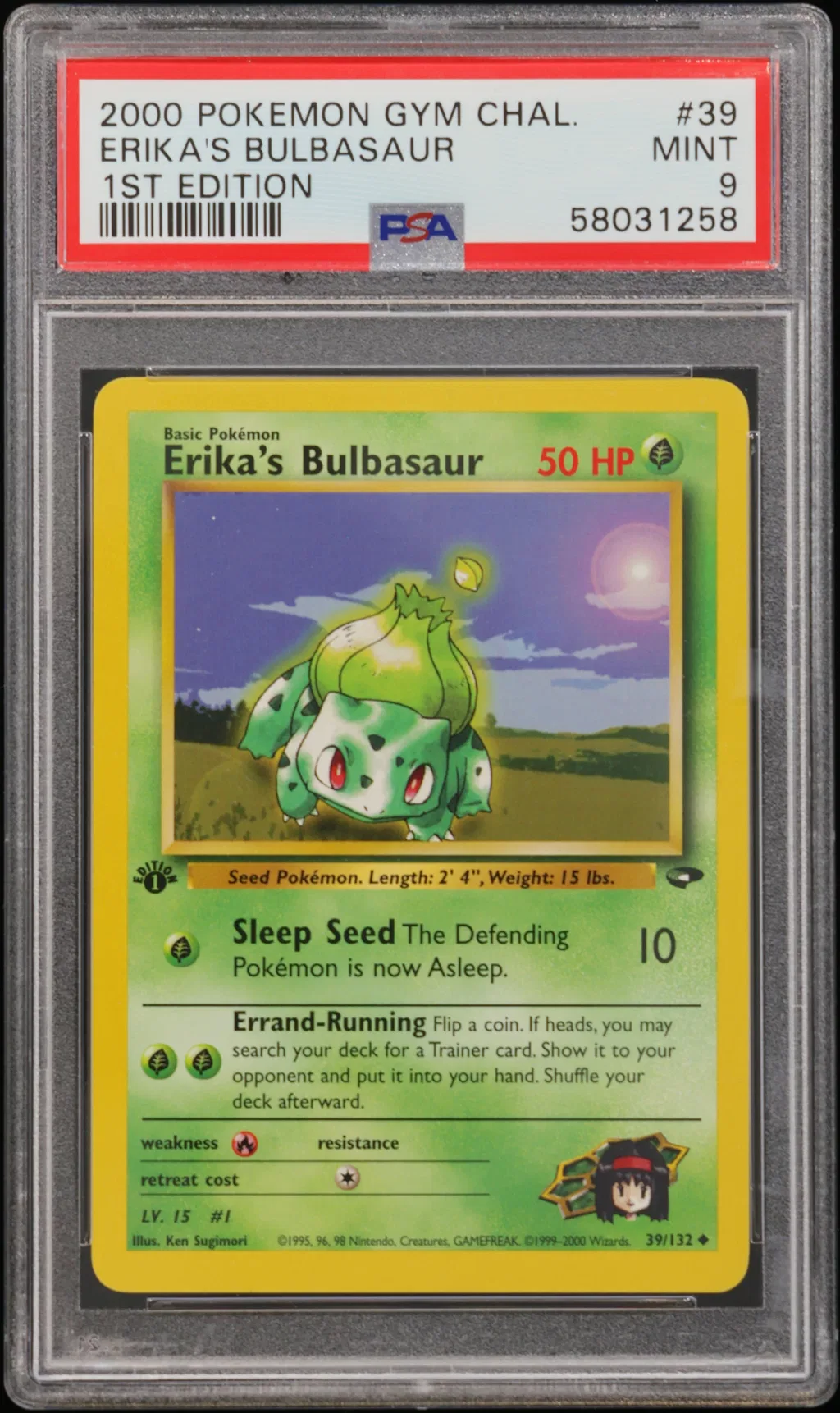 Erika's Bulbasaur card artwork