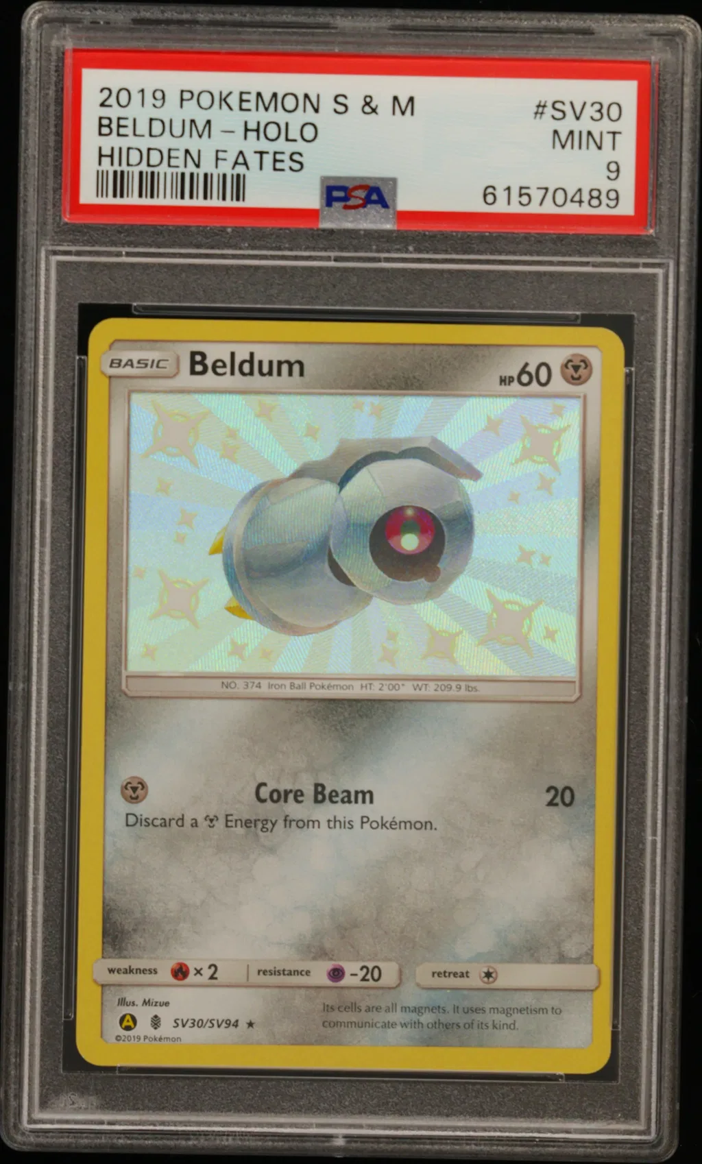 Beldum-Holo card artwork
