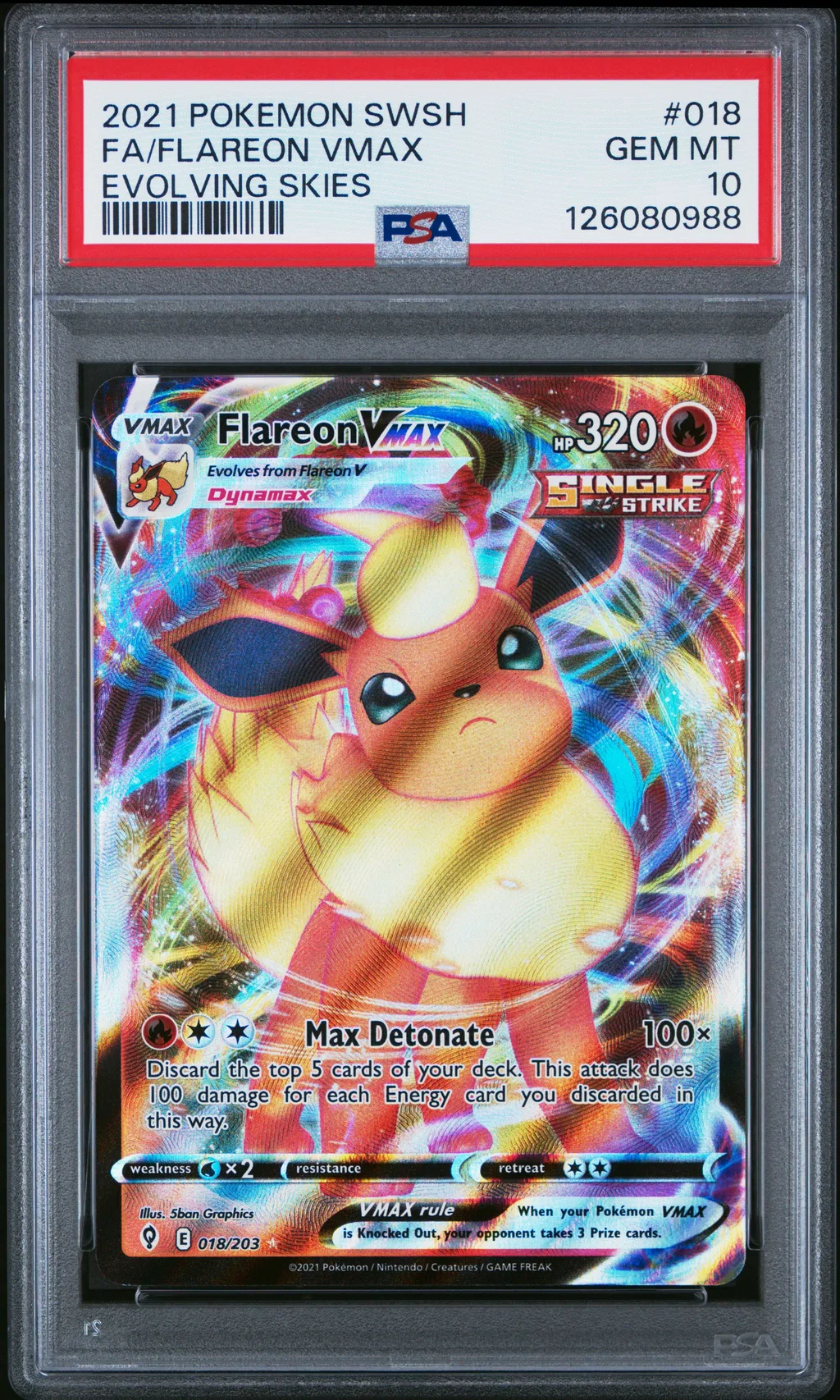 Full Art/Flareon Vmax card artwork
