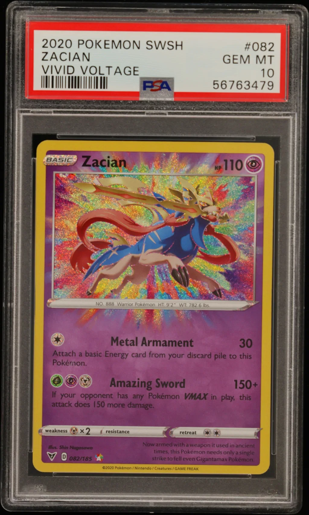 Zacian card artwork