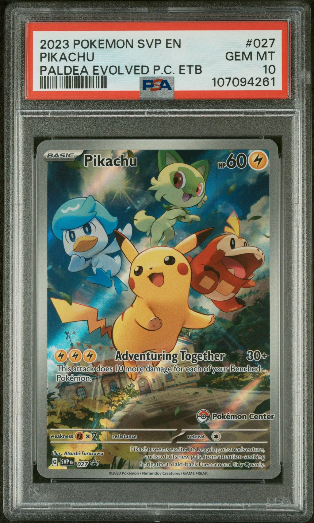 Pikachu card artwork
