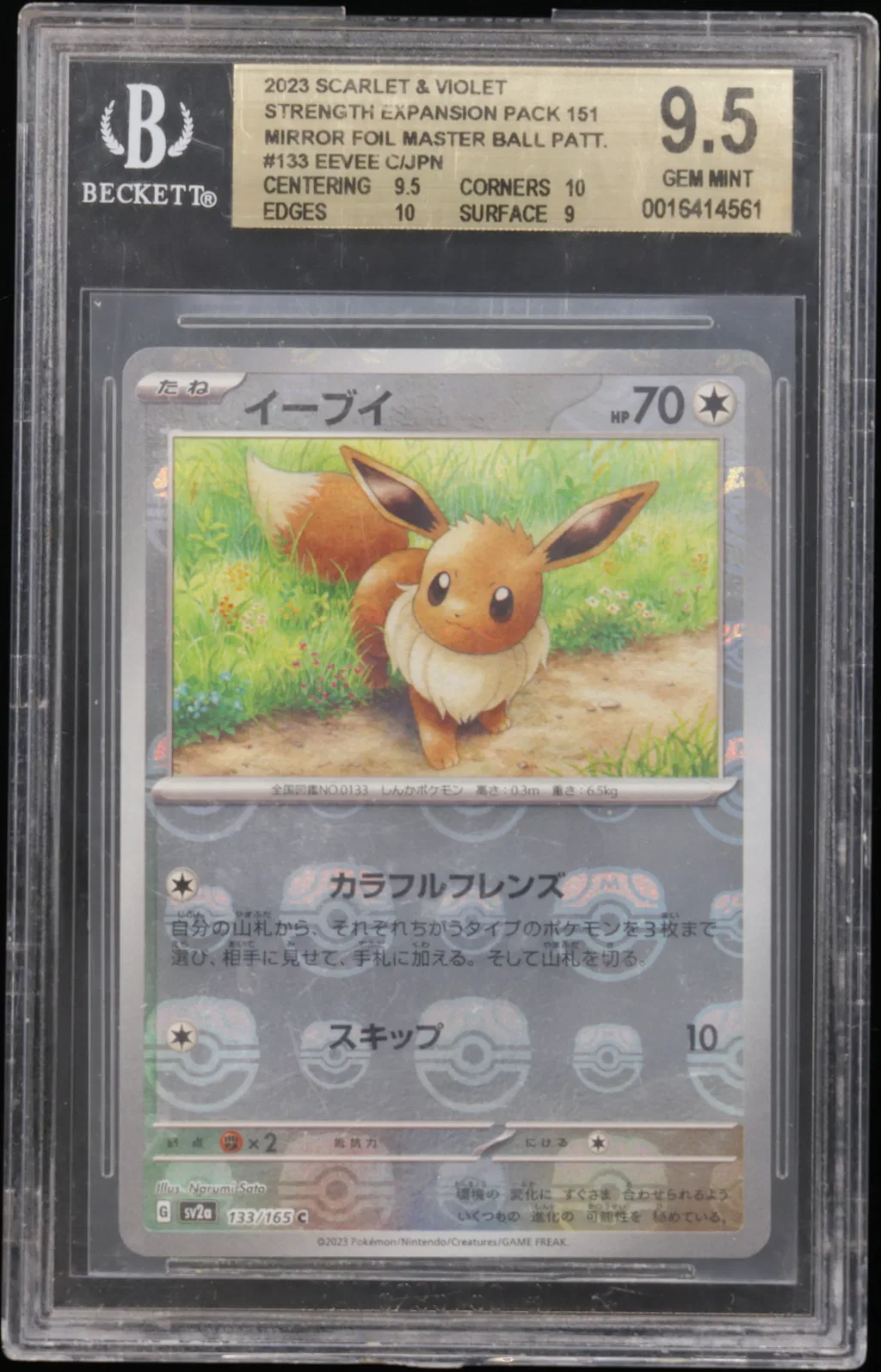 Eevee C card artwork