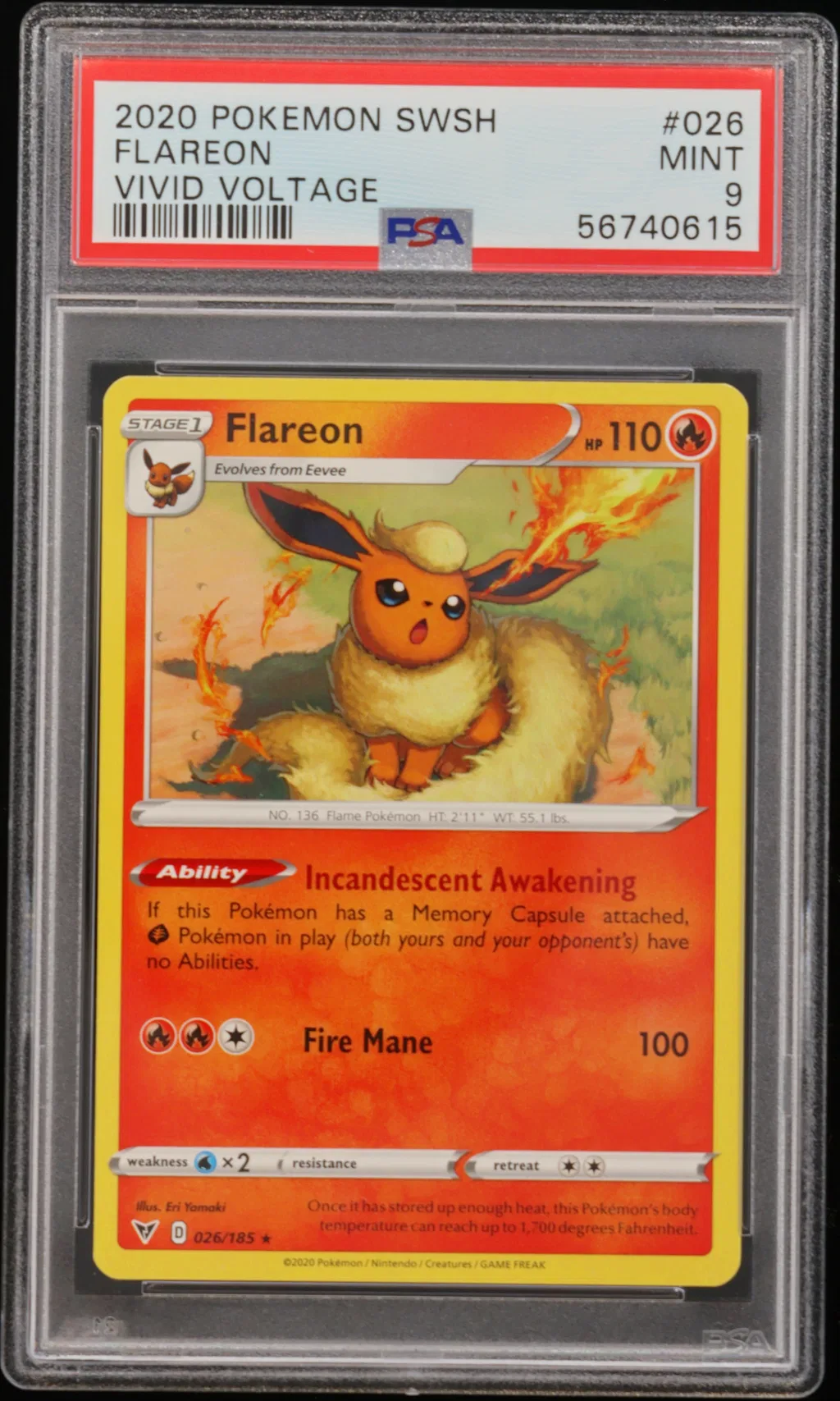 Flareon card artwork