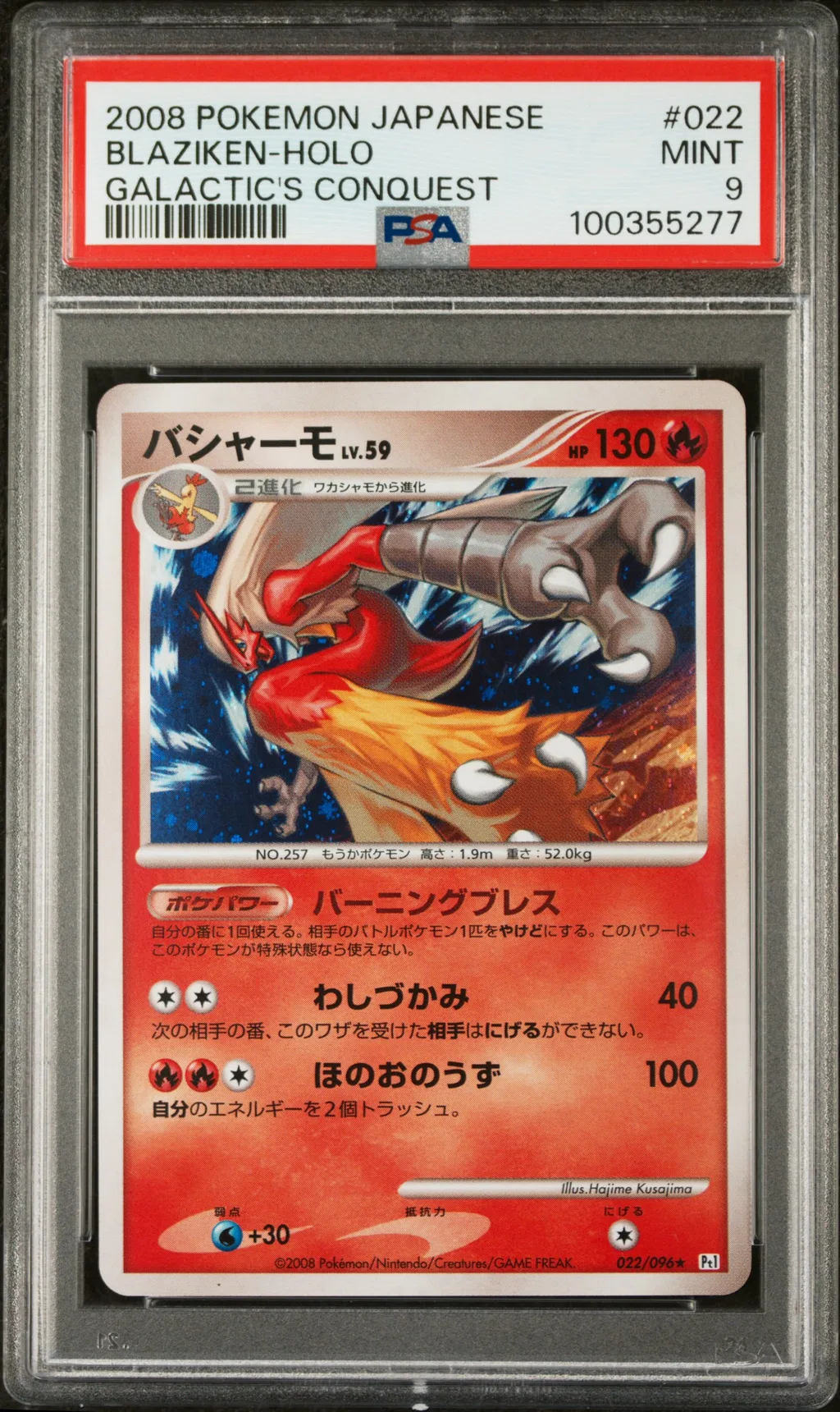 Blaziken-Holo card artwork