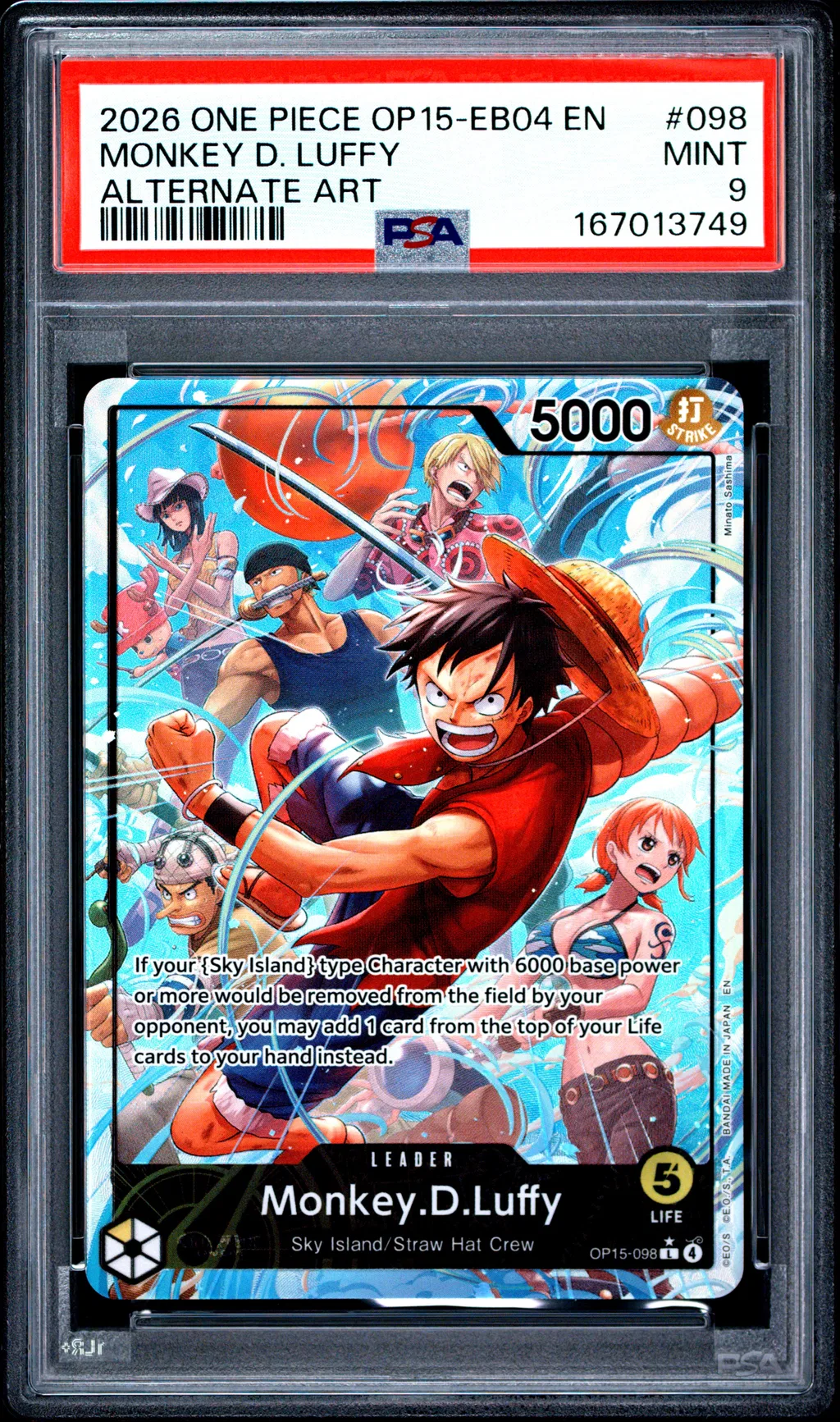 Monkey D. Luffy card artwork