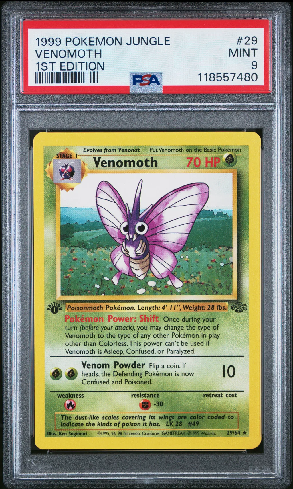 Venomoth card artwork