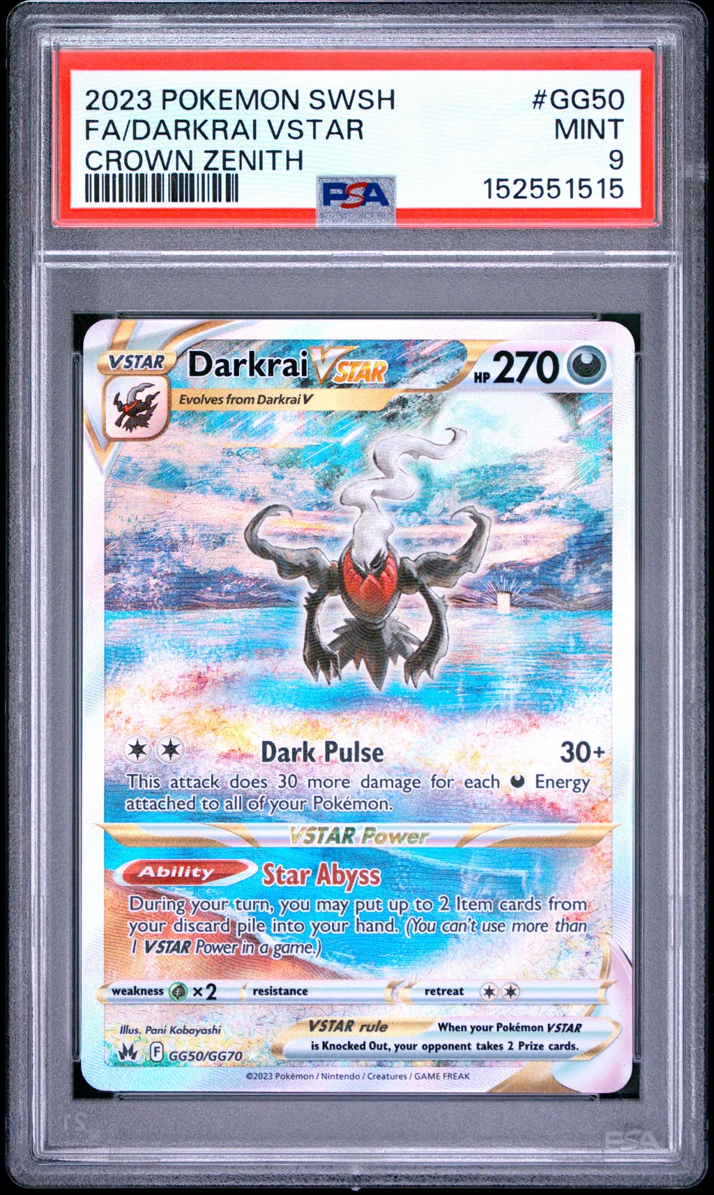 FA/DARKRAI VSTAR card artwork